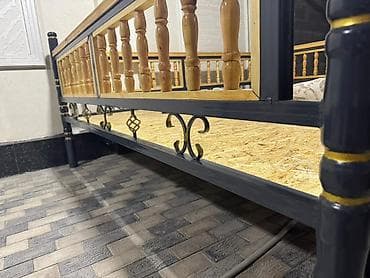 спальный гарнитур шкаф и кровать: Тапчан Металл — 1