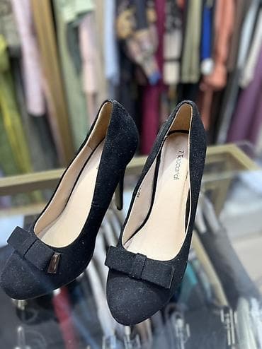 Туфли-лодочки Tracconi - Классические черные лодочки на высоком