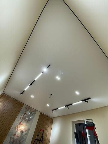 пена для потолка: Натяжной потолок Матовое Монтаж — 6