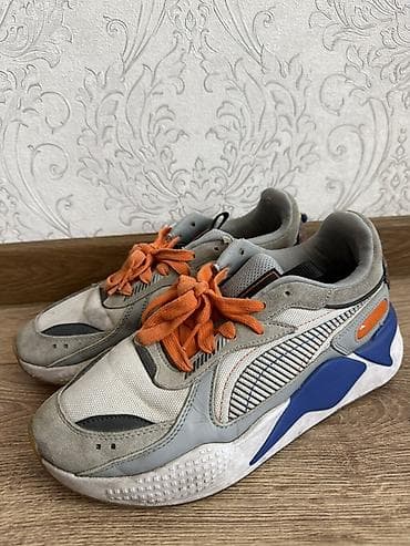 черные часы: Мужские кроссовки, 41, Puma, Б/у, цвет - Серый — 2