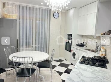 квартира кызыл аскер кудайберген: 2 бөлмө, 73 м², Элитка, 3 кабат, Евроремонт — 4