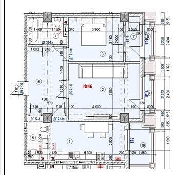 Недвижимость: 2 комнаты, 75 м², Элитка, Элитка, 13 этаж, ПСО (под самоотделку) — 7
