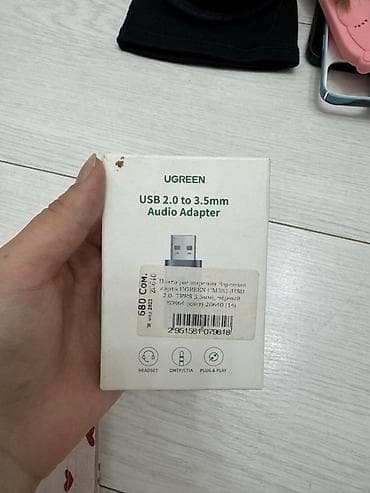 hoco w55: UGREEN USB 2.0 to 3.5mm Audio Adapter (модель CM383) Компактная — 1