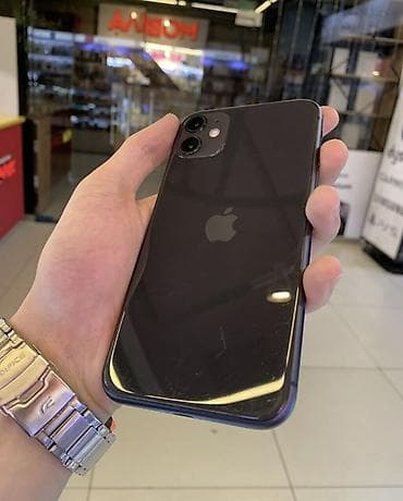 iphone se 32gb: IPhone 11, Б/у, 64 ГБ, Черный, Защитное стекло, 91 % — 3