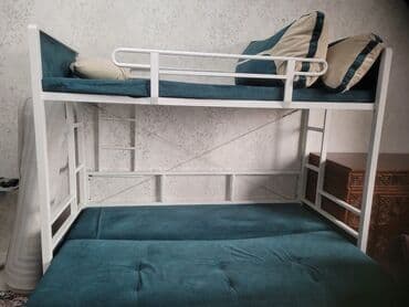 Двухъярусная кровать, Б/у, Складной at lalafo.kg Двухъярусная кровать, Б/у, Складной