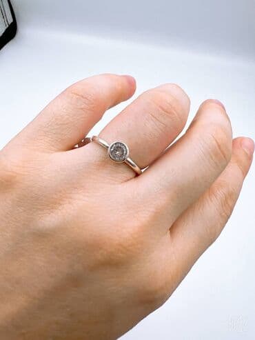 свадебное платья для беременных: Кольцо, Коктейльное, Проба 925, Женские, Фианит, Новый — 22