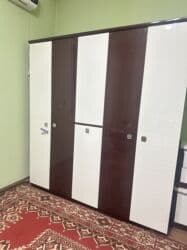 шкаф офисный стол: Спальный гарнитур, Б/у, Шкаф, Другая страна производитель, МДФ, Самовывоз, цвет - Белый — 11