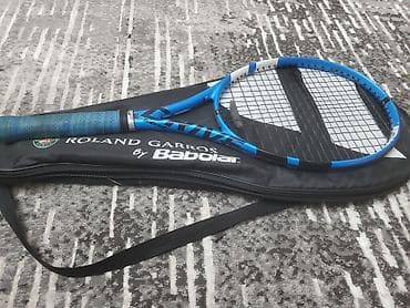 настольный ракетка: Теннисная ракетка Babolat Pure Drive + фирменный чехол Roland Garros — 1