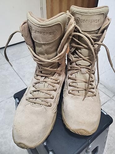 берцовые сапоги: Тактические ботинки Converse (песочного цвета) - Модель: высокие — 7