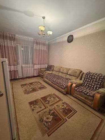 квартира в асанбае: 3 комнаты, 67 м², 106 серия, 2 этаж, Старый ремонт — 2