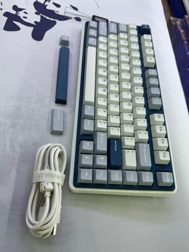 клавиатура мембранная: Клавиатура, Механическая, Bluetooth, Проводное подключение, Размер: 75% — 2