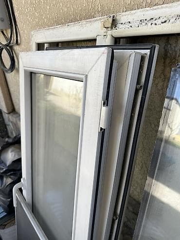 Эшиктер жана комплектөөчүлөр: Пластиковые окна и стеклопакеты (набор) Размер 1,62/ 1,32 Б/У в — 4