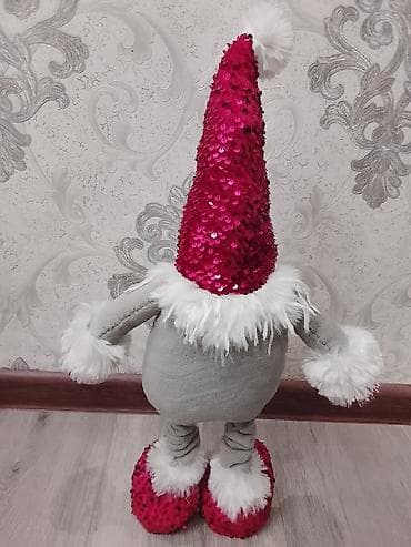 purple guy: Новогодний текстильный гном-декор (ручная работа ) - Высокий — 2