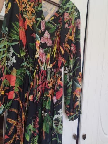 длинное вечернее платье с рукавами: Кече көйнөгү, Классикалык, Узун модель, Шифон, Жеңдери менен, XL — 7