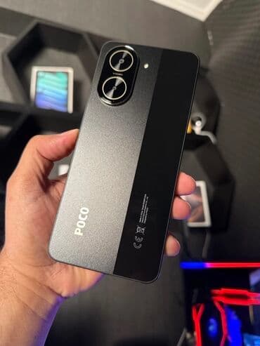 Poco C75, Новый, 64 ГБ, цвет - Черный, 2 SIM