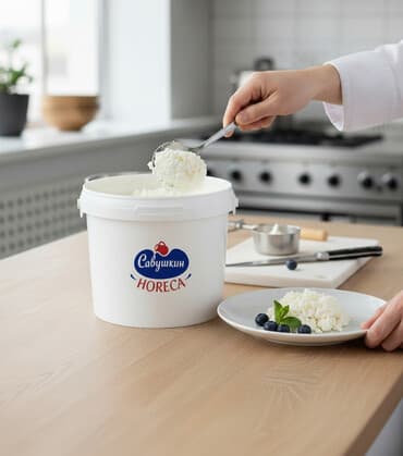 купить натуральный яблочный уксус: ОПТОМ Сыр творожный «Савушкин HORECA» - Формат: профессиональная — 1