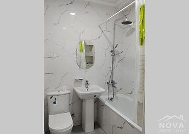 Недвижимость: 1 комната, 51 м², Асанбай мкр Элитка, 3 этаж, Евроремонт — 7