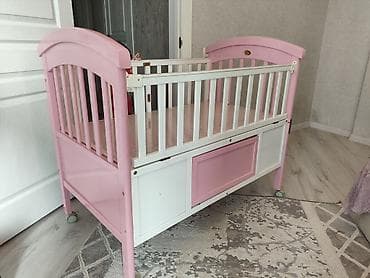 doona x: Детская приставная кроватка, С колесиками, цвет - Розовый — 1