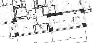 erl group: 1 комната, 49 м², Элитка, 6 этаж, Готовая ПСО (под самоотделку) — 2