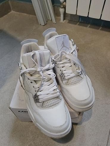 jordan 4: Мужские кроссовки, 39, Air Jordan, Б/у, цвет - Белый, Самовывоз — 2