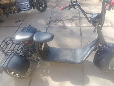 мото для путешествий: Электроскутер-трицикл (фат-тайр) - Конфигурация: три колеса, широкие — 2