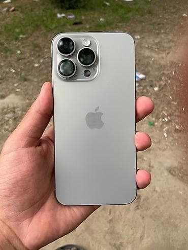IPhone 15 Pro Max, Б/у, 256 ГБ, Natural Titanium, 82 %