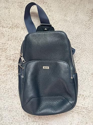 Сумка-слинг PETEK из натуральной зернистой кожи, цвет