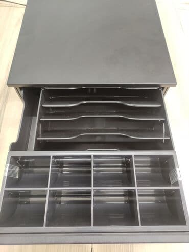 Денежный ящик 8 ячеек для монет, 4 ячеек для купюр. Кабель для