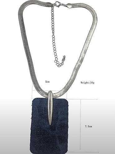 hoco y7: Стильное джинсовое колье, новое, в упаковке. Забрать можно в 4 мкр — 4