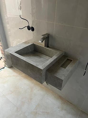 для мойки: Раковина для ванной, Квадратная форма, Материал: Керамика — 10