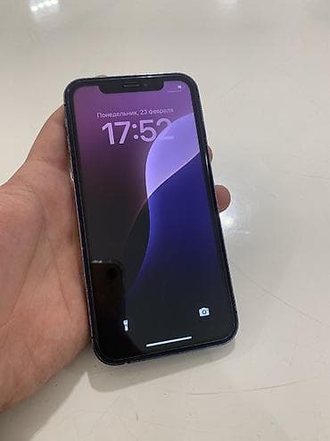 iohone 8: IPhone Xr, Б/у, 128 ГБ, Голубой, Защитное стекло, 76 % — 2