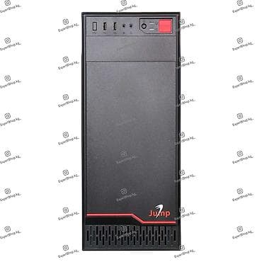 Стол компьютерлери жана комлектөөчүлөр: ПК корпусу, Жаңы, Jump, ATX, түсү - Кара — 2