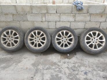 Колеса в сборе 225 / R 18, Лето, Б/у, Комплект, Литые, отверстий - 5