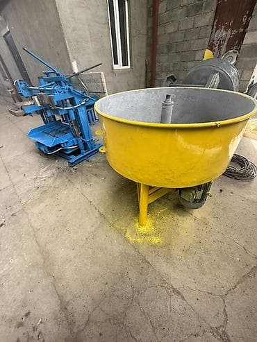 бу бетономешалка: Вибропресс для производства стеновых блоков + планетарный смеситель — 3