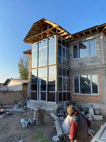 зака: Алюминиевое окно на заказ, Тип окна: Витражные, Панорамные, Стандартные, Декоративные особенности: Другие особенности, Платная установка, Без рассрочки — 3