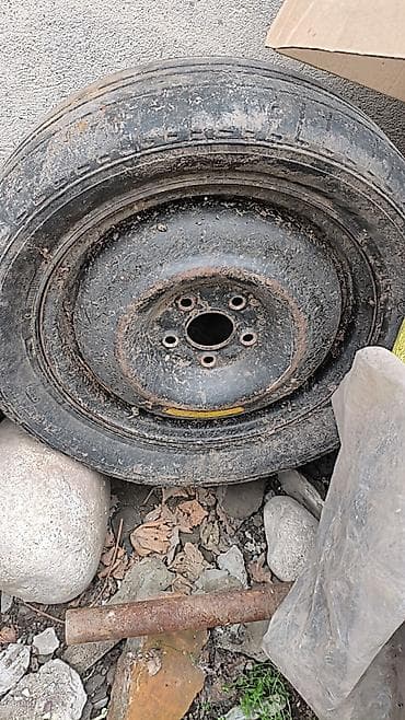 запаска на машину: Колеса в сборе 215 / 55 / R 16, Лето, Б/у, Запаска, Легковые, Железные, отверстий - 5 — 1