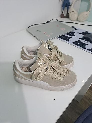 puma пума: Кроссовки, 38, Puma, Б/у, цвет - Бежевый, Самовывоз — 2