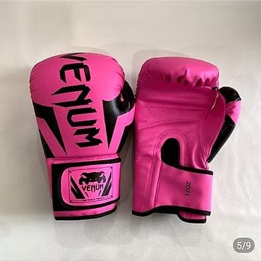 Боксерские перчатки Venum, 12 oz, розовые/черные - Назначение: бокс
