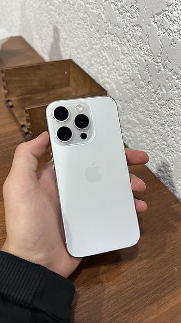 note 20 pro: IPhone 15 Pro, Б/у, 256 ГБ, Белый, Защитное стекло, Чехол, 84 % — 1