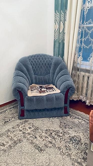 ремонт надувного матраса: Комплект мягкой мебели, цвет - Голубой — 2