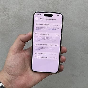true: IPhone 15 Pro, Б/у, 256 ГБ, Natural Titanium, 99 % — 3