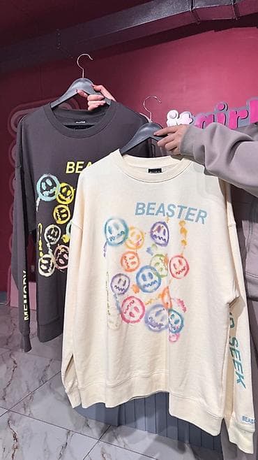 одежды мурской: Свитшоты H&M - Модель: свободный крой, круглый вырез, длинный — 1