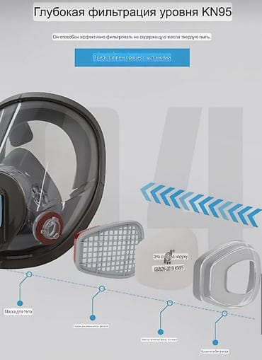 купить черную маску: Респираторные маски #маска с фильтрами #маска многоразовая #маска — 3