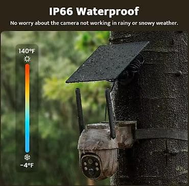 eos r: 4G Солнечная камера военная с ночным видением, водонепроницаемая — 2