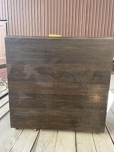 coffee table: Стол трансформер Для кухни, Стол-книжка, цвет - Коричневый — 1