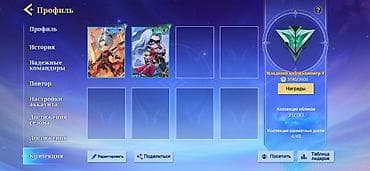 чесы: Игровой аккаунт Mobile Legends: Bang Bang Основное: - Сервер/регион — 9