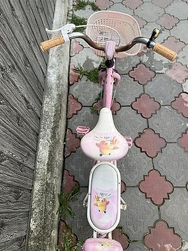 Коляски: Детский велосипед, 2-колесный, 4 - 6 лет, Для девочки, Б/у — 3