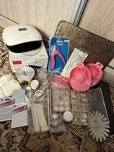 Дом и сад: Полный набор для маникюра и наращивания ногтей. Состав: - UV/LED — 1