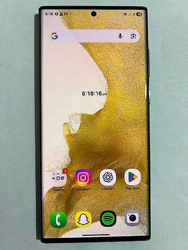 Мобильные телефоны: Samsung Galaxy S22 Ultra, Б/у, 128 ГБ, цвет - Зеленый, 2 SIM — 2