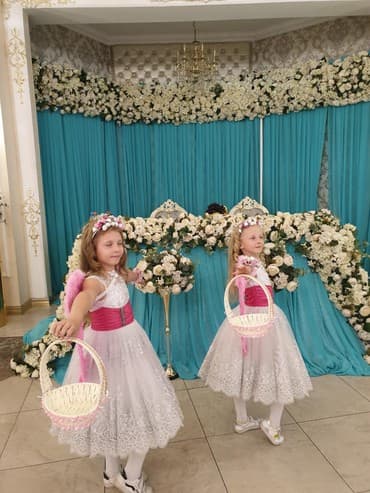 мэджик клип машинка цена: Детское платье, цвет - Белый, Б/у — 3